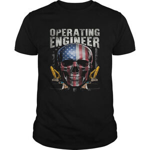Operating Engineer Skull American Car Draw Shirt